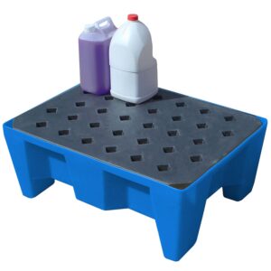 Kleingebindewanne aus Kunststoff (PE), Auffangvolumen 70 l, mit Füßen