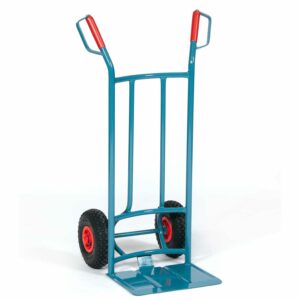 Stapelkarre aus Stahl, Schaufelmaß 415x 300 mm, Tragkraft 300 kg, für vielseitigen Einsatz Stapelkarre aus Stahl, Schaufelmaß 415x 300 mm, Tragkraft 300 kg, für vielseitigen Einsatz