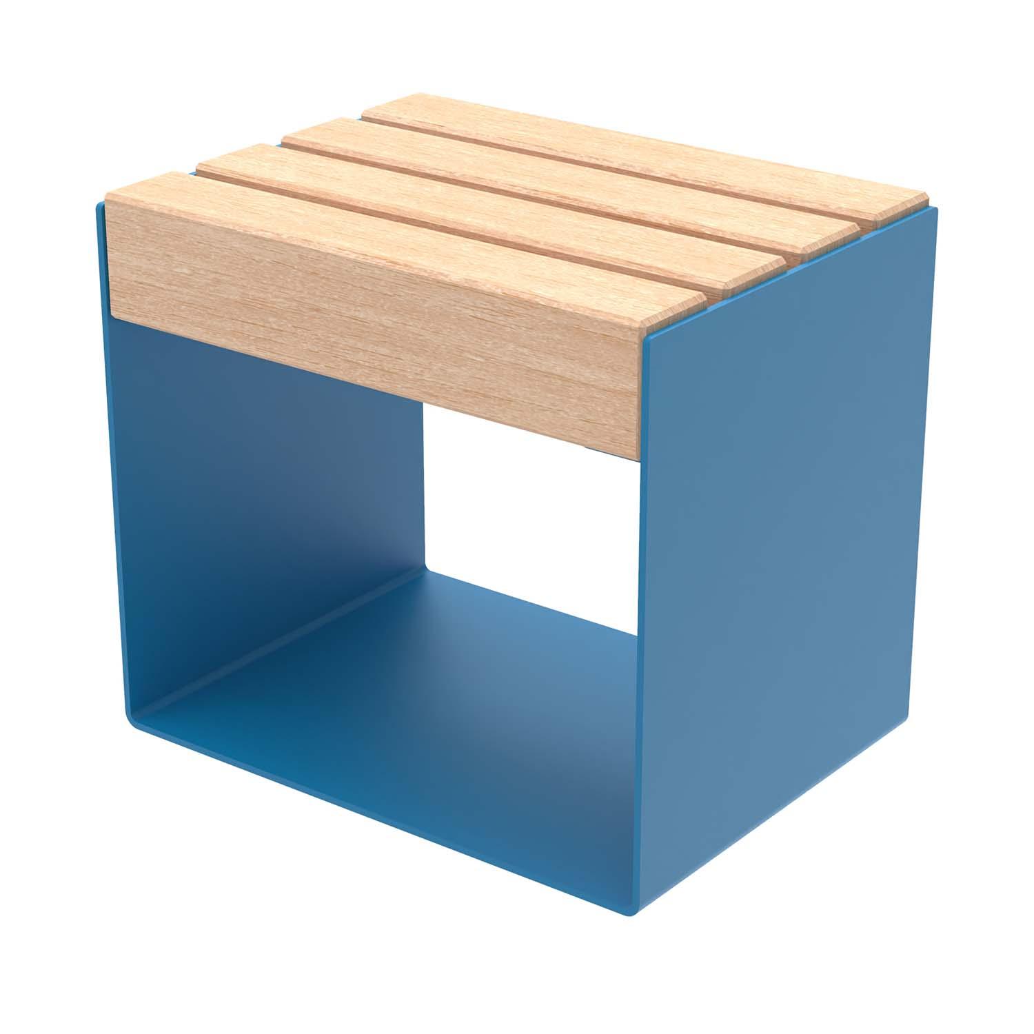 sella Sitzwürfel mit Sitzfläche aus Holz