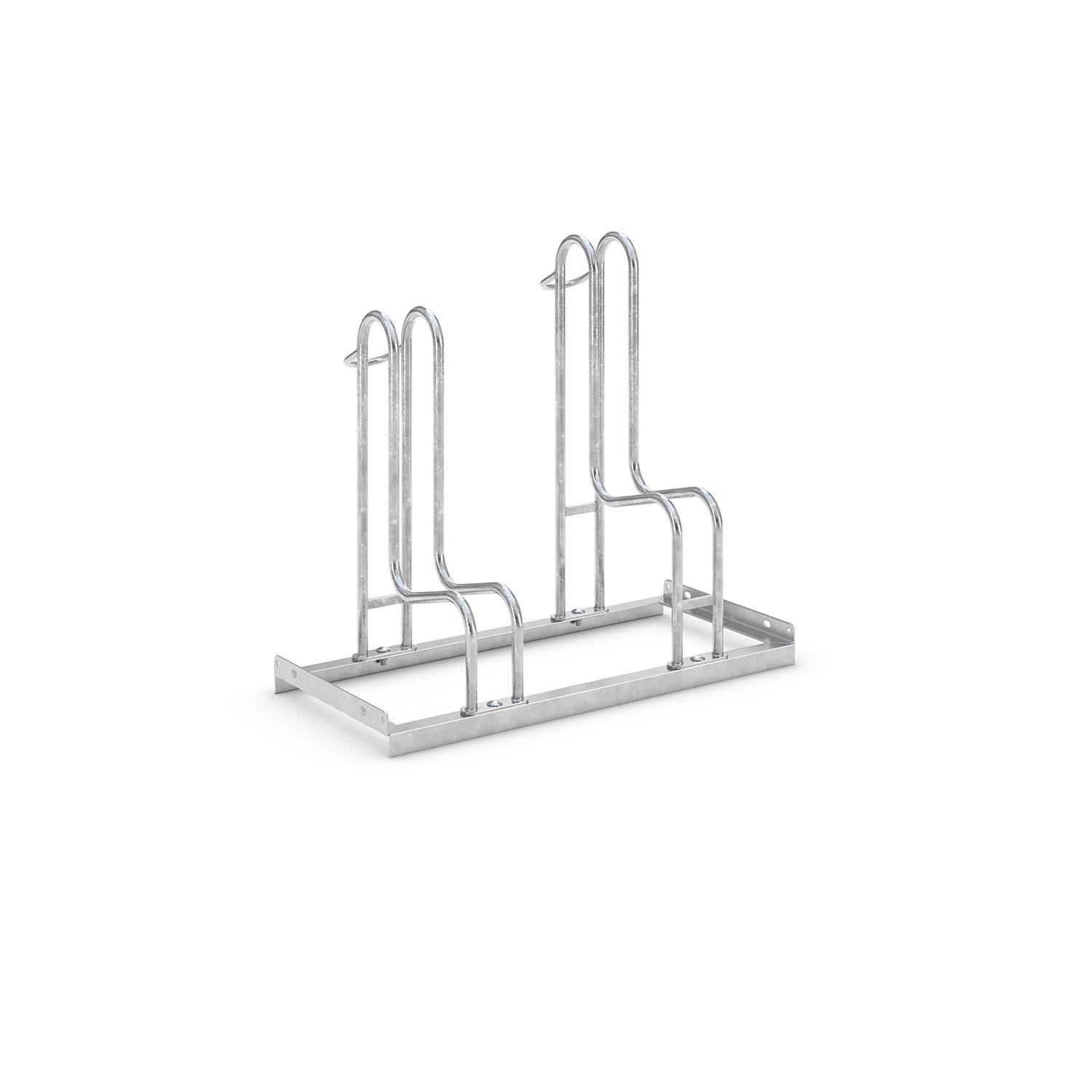 Fahrradparker Standparker 4000 BR (für Fahrräder mit breiten Reifen, Balloon Bikes, Mountainbikes) 2 Radstände