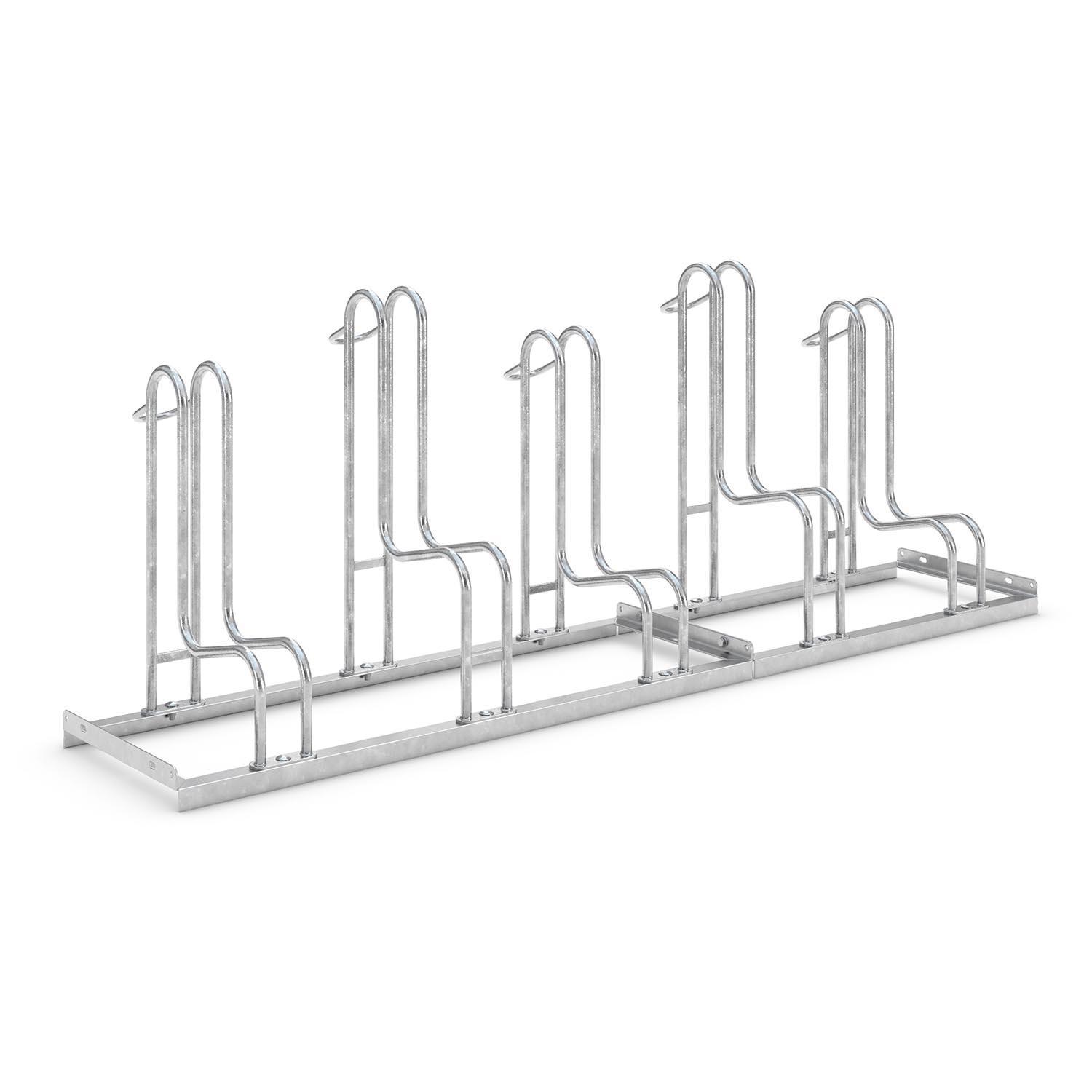 Fahrradparker Standparker 4000 BR (für Fahrräder mit breiten Reifen, Balloon Bikes, Mountainbikes) 5 Radstände