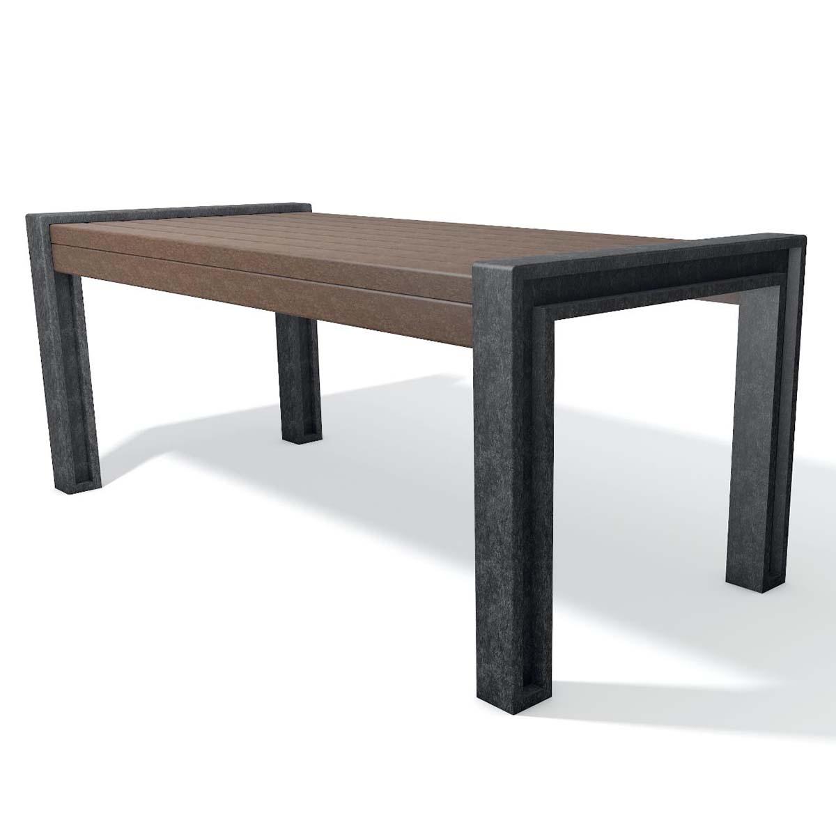 Tisch HYDE PARK aus Recycling-Kunststoff, Breite 1650 mm