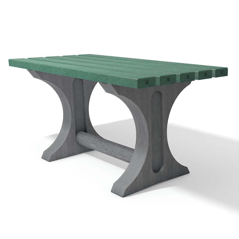 Tisch TIVOLI aus Recycling-Kunststoff, Breite 2000 mm