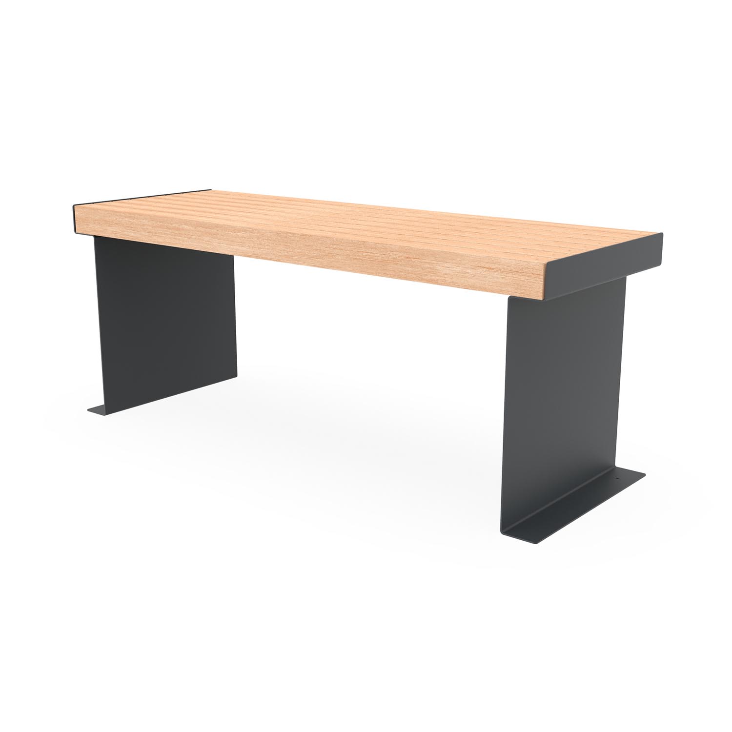 CUBE Tisch mit duplexbeschichtetem Gestell und Tischfläche aus Holz