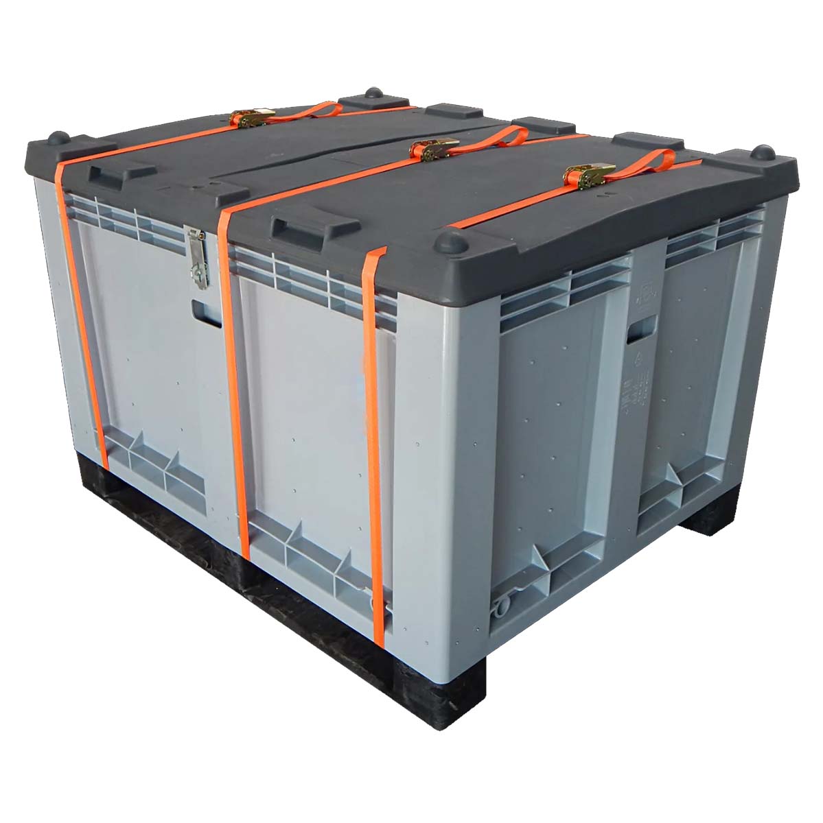 Transportbehälter M-Box Basic aus Kunststoff für Lithium-Ionen-Batterien, VG II, mit 75 x PE-Füllkissen, klein