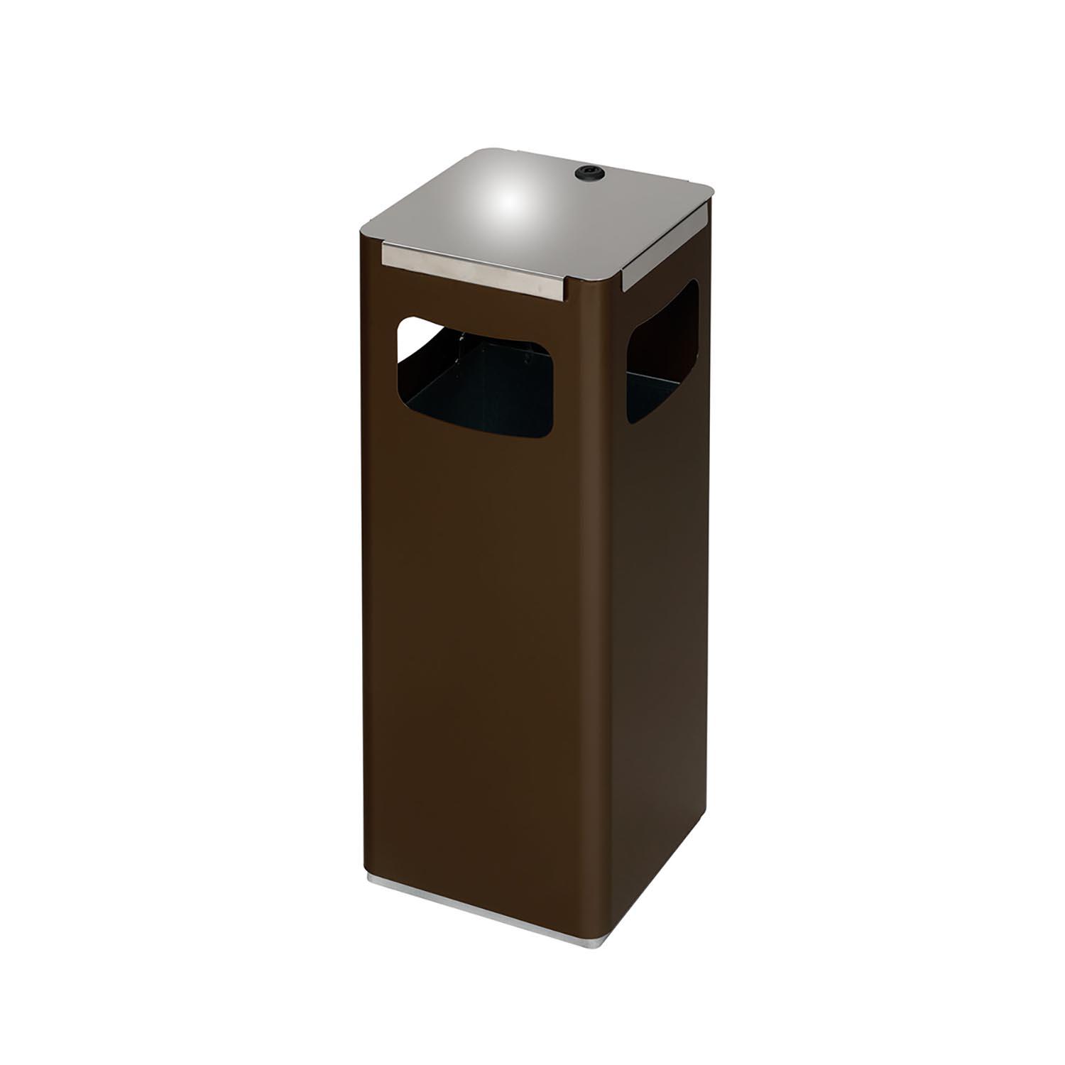 Wertstoffsammelbehälter für Außen, Volumen 22 l, 3 Einwurföffnungen, Edelstahl-Aufsatz Wertstoffsammler Produktbild Wertstoffsammelbehälter für Außen, Volumen 22 l, 3 Einwurföffnungen, Edelstahl-Aufsatz