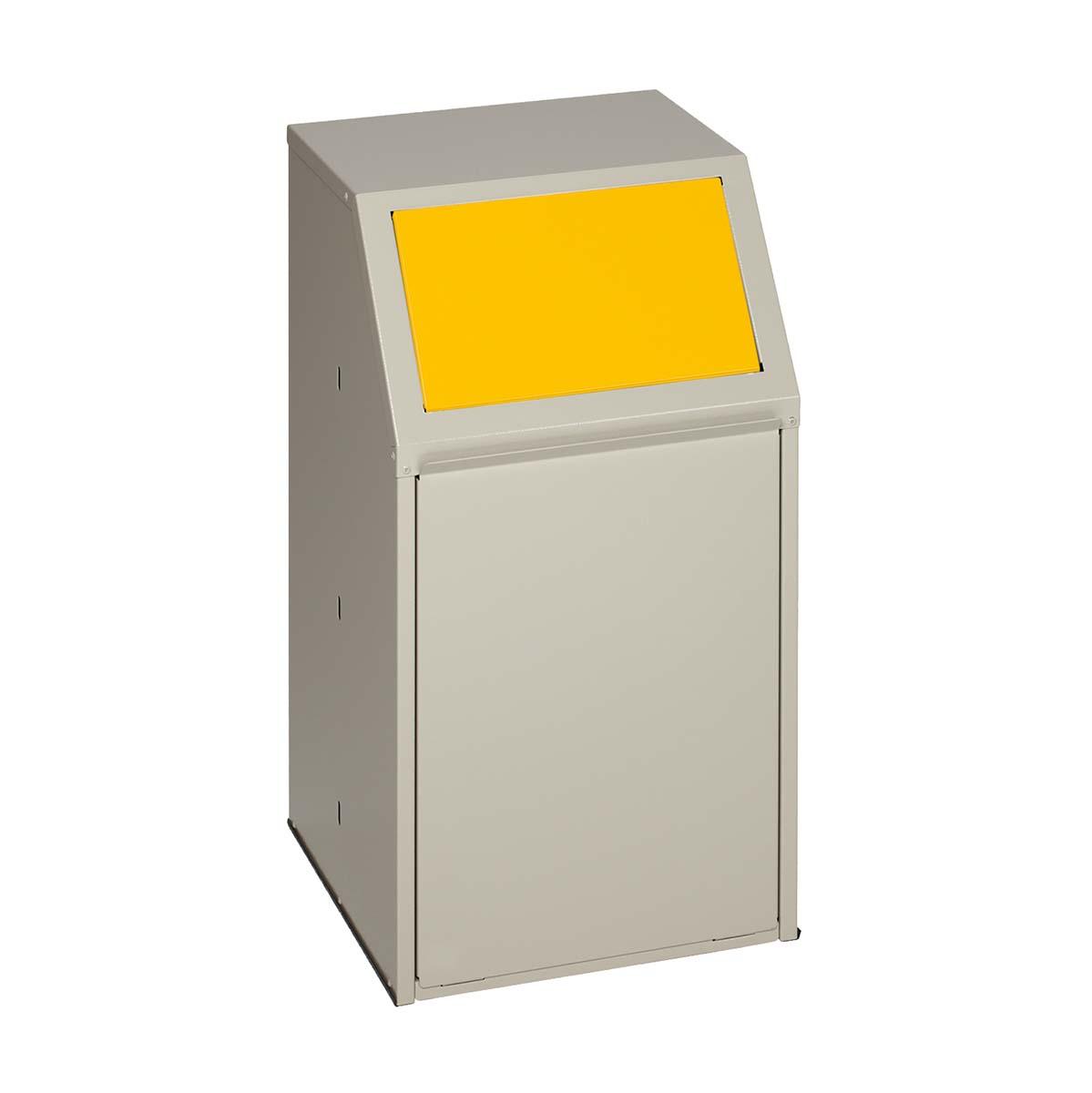 Wertstoffsammelbehälter aus Stahl, Volumen 39 l, GS-geprüft