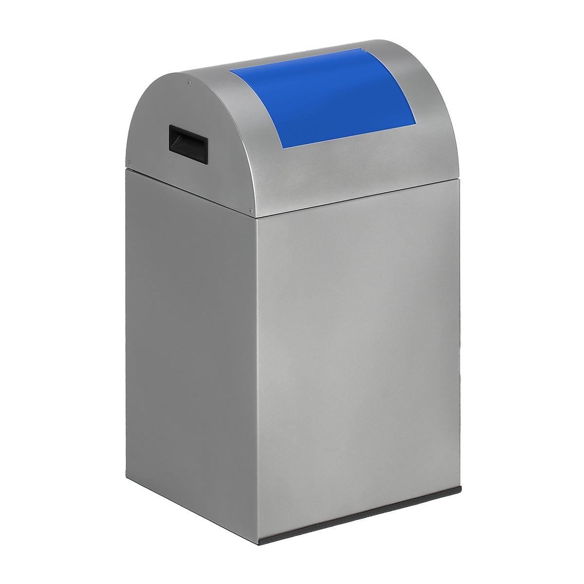 Wertstoffsammelbehälter aus Stahl, Volumen 43 l, selbstlöschend
