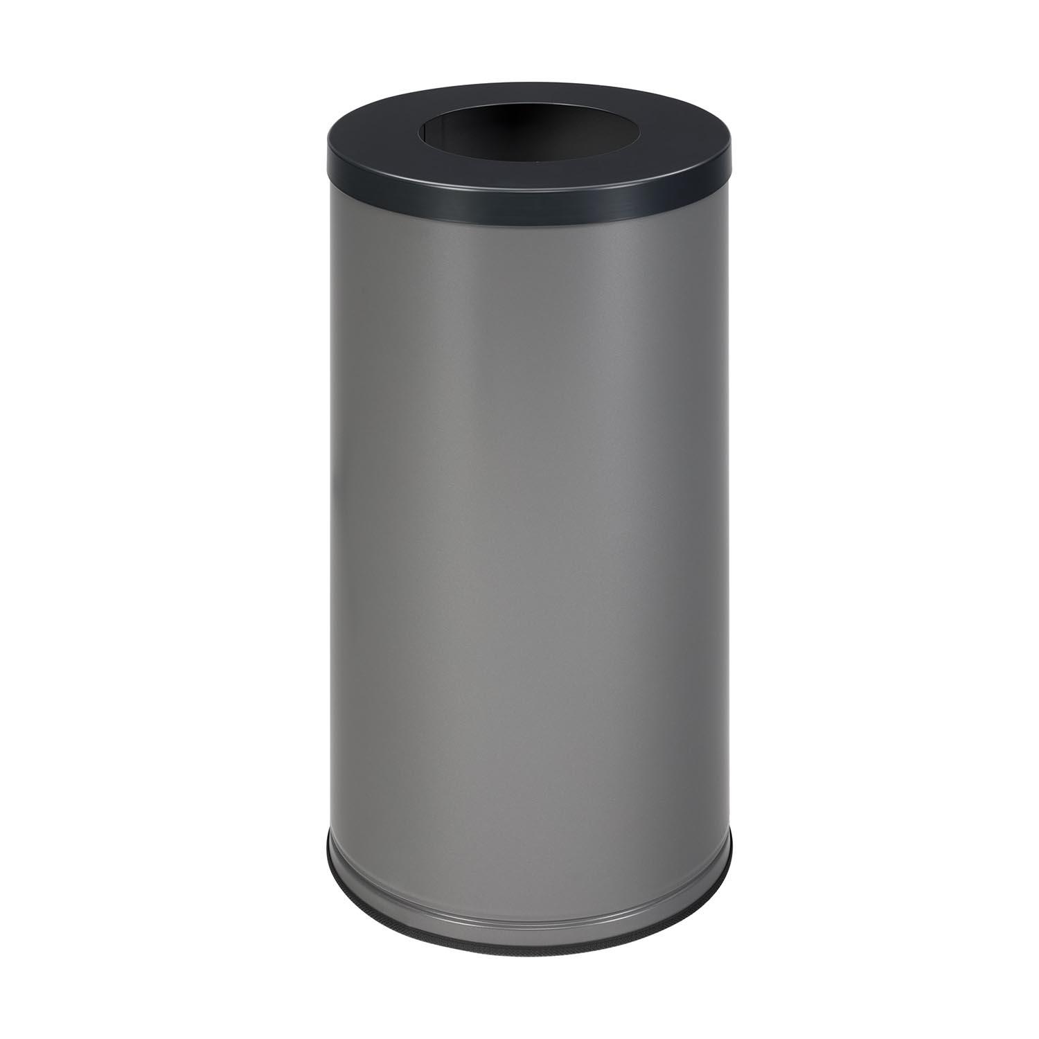 Wertstoffsammelbehälter aus Stahl, Volumen 70 l, abnehmbarer Deckel