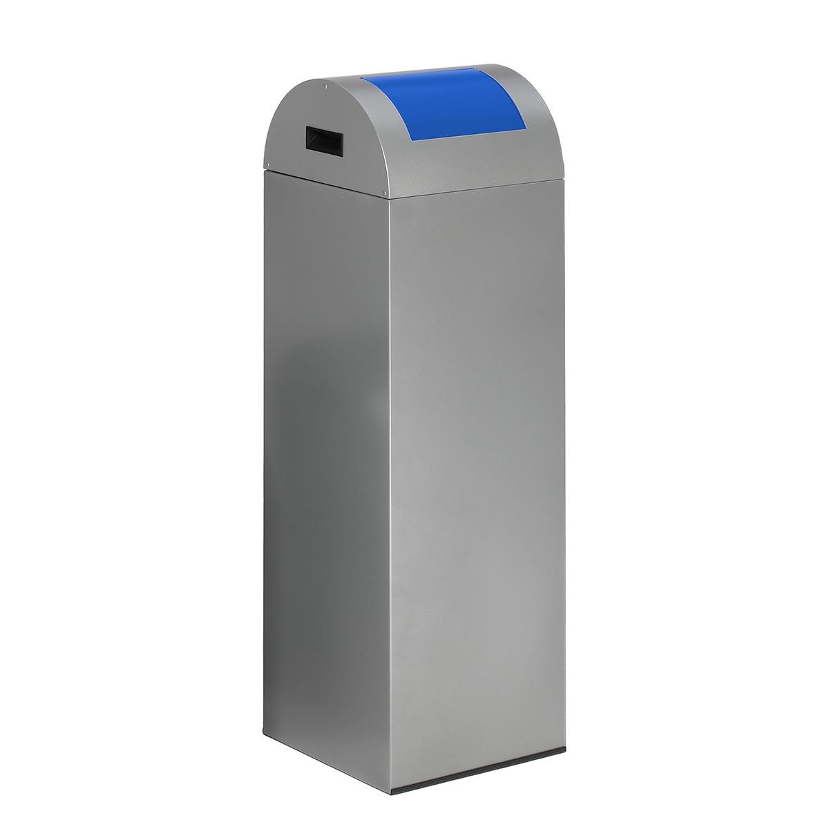Wertstoffsammelbehälter aus Stahl, Volumen 89 l, selbstlöschend