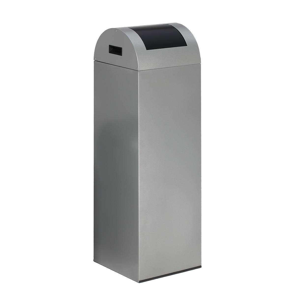 Wertstoffsammelbehälter aus Stahl, Volumen 89 l, selbstlöschend