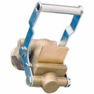 Zapfhahn aus Messing mit PTFE-Dichtung und 2" Gewindeanschluss