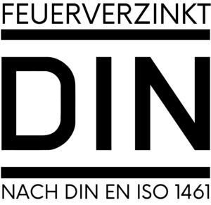 feuerverzinkt nach DIN EN ISO 1461